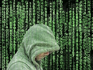 pic of hacker in front of the Matrix 